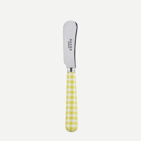 Sabre Paris Gingham, Yellow Butter Spreader