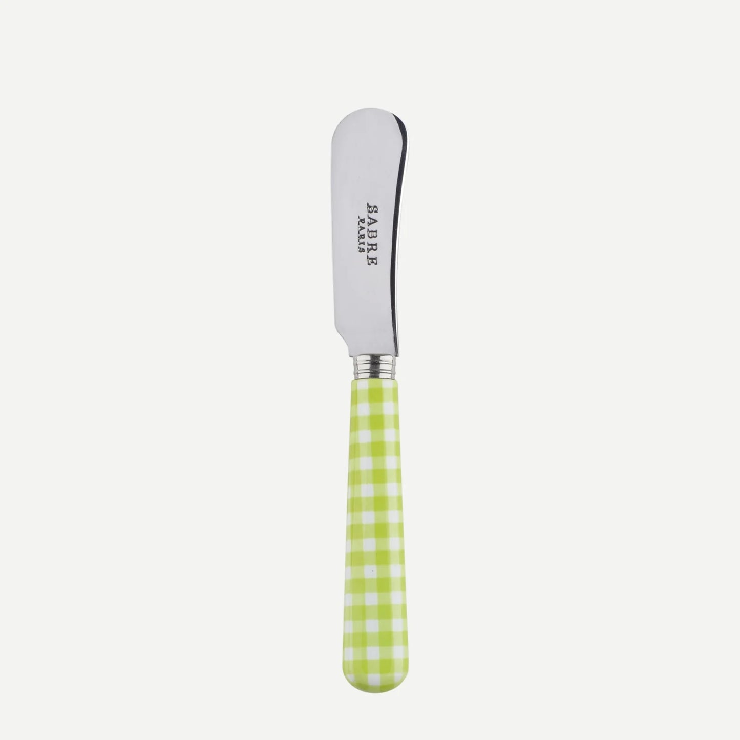 Sabre Paris Gingham, Lime Butter Spreader