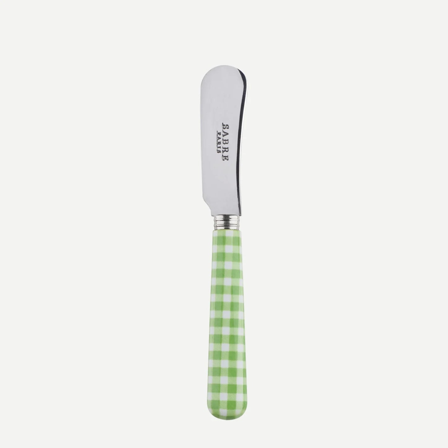 Sabre Paris Gingham, Garden Green Butter Spreader