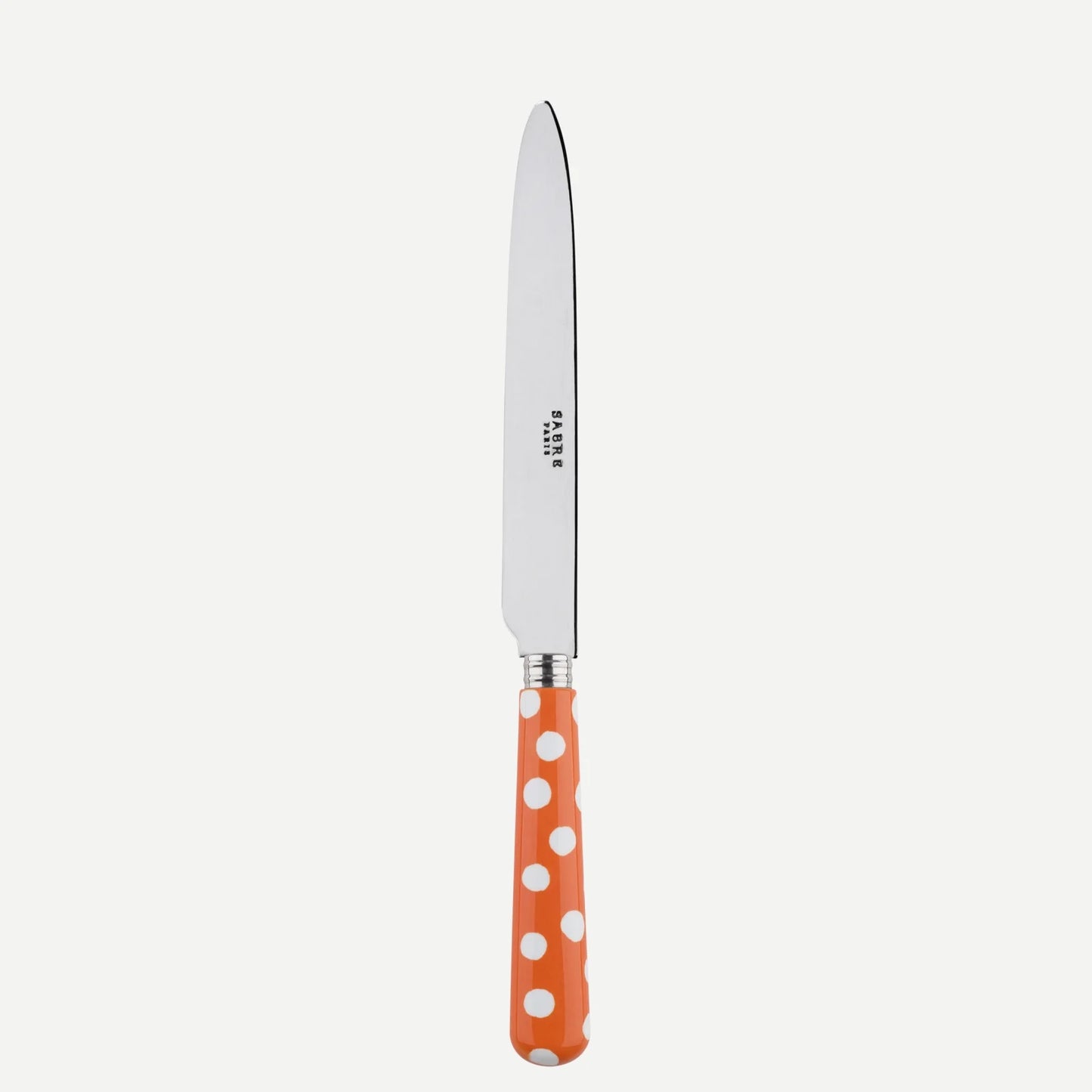 Sabre Paris White Dots, Orange Dinner Knife