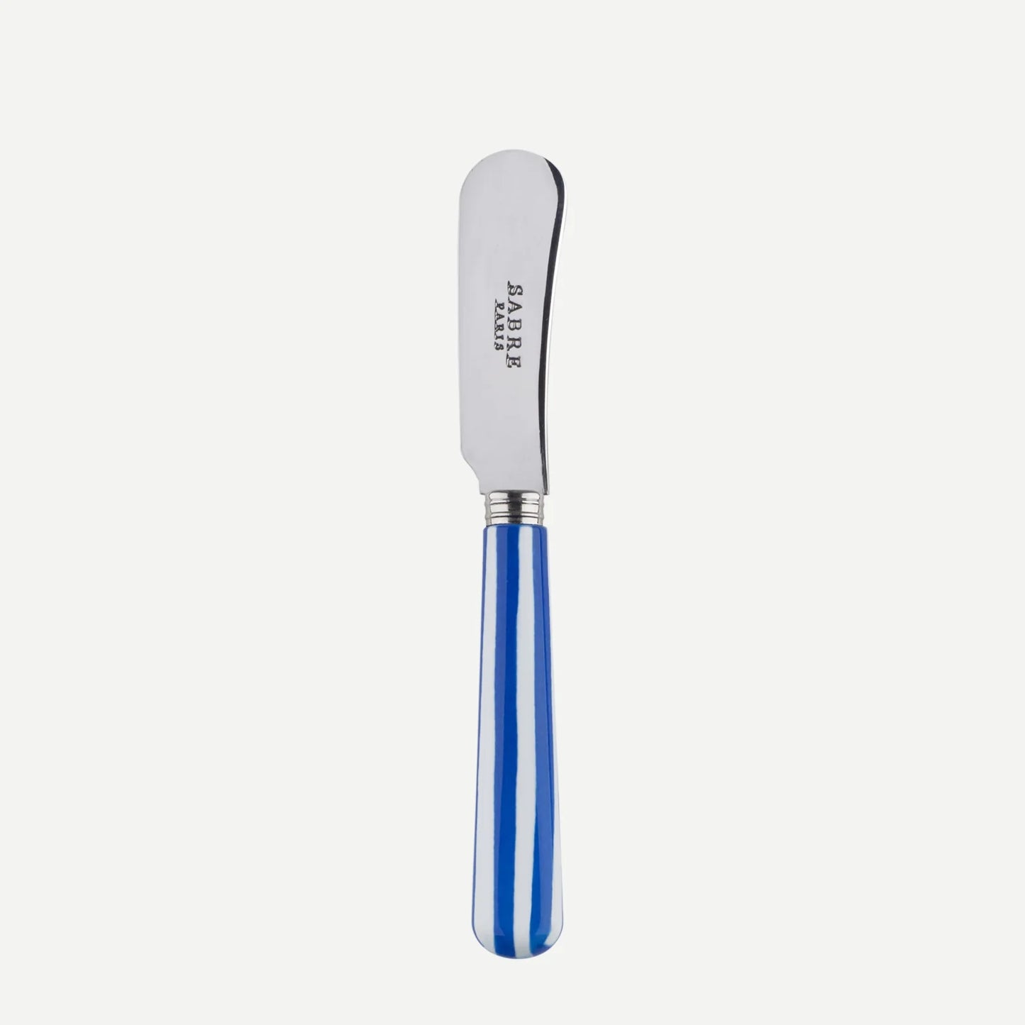 Sabre Paris White Stripe, Lapis Blue Butter Spreader