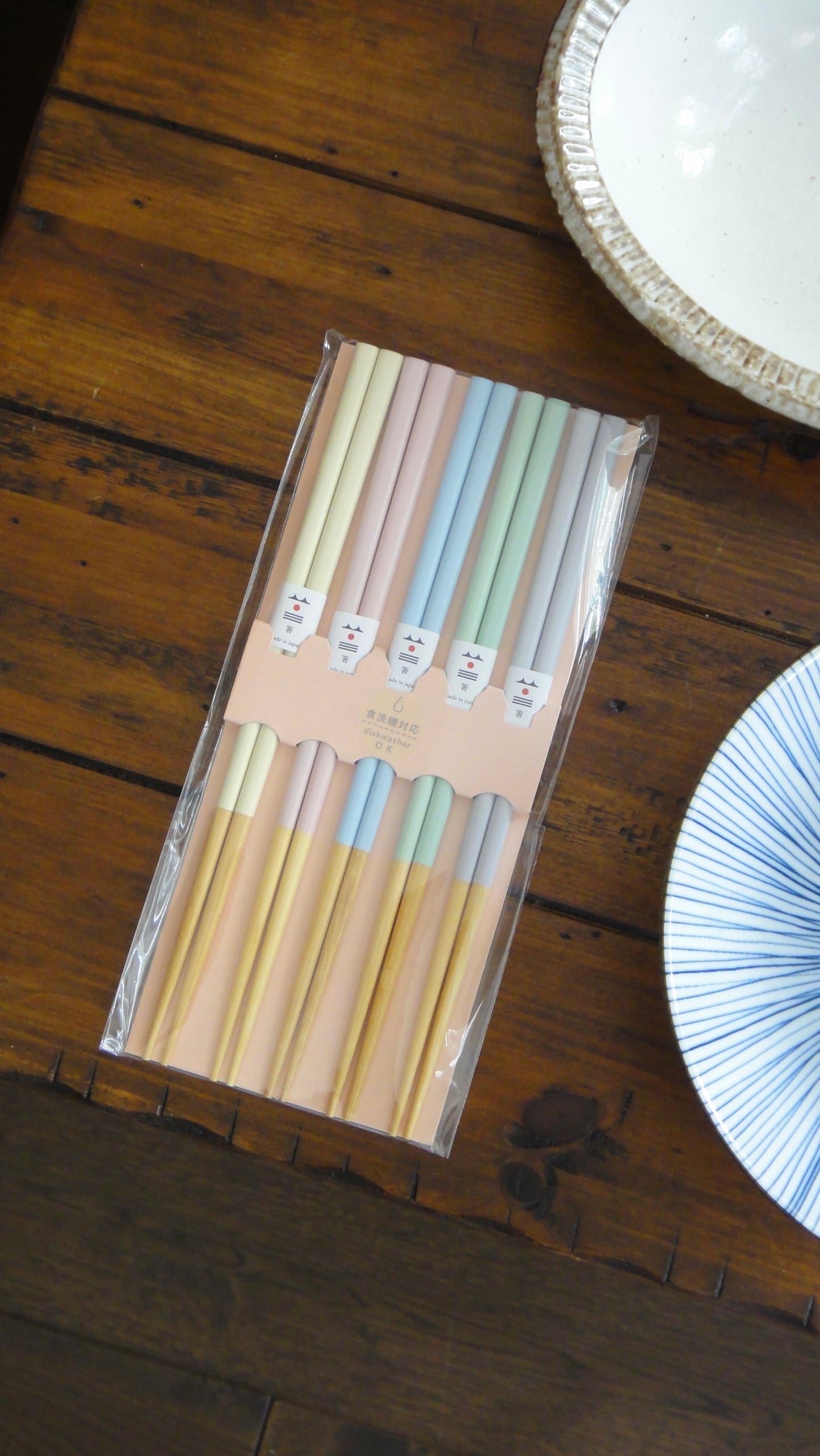 Pale-tone Chopsticks(set of 5)