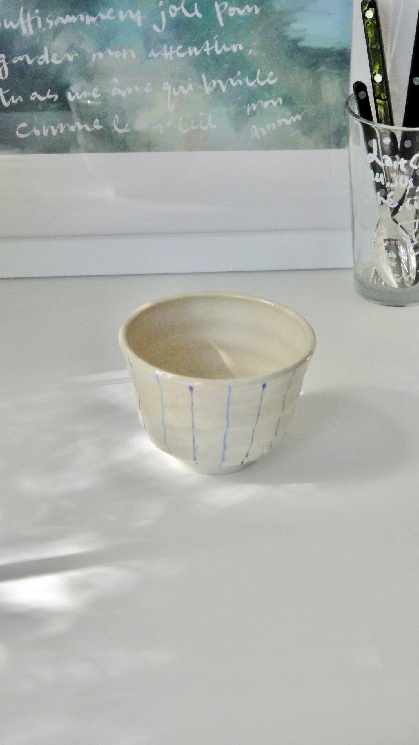 Small Donburi Bowl with lines