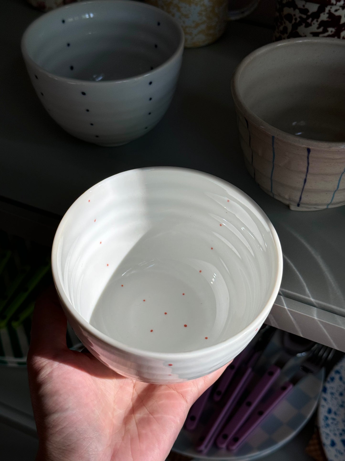 Small Donburi Bowl with Dots