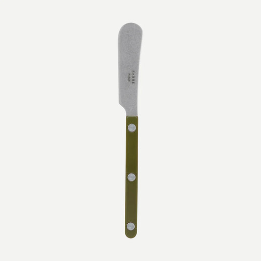 Sabre French Bistro Vintage Solid Matte Finish, Green Fern Butter spreader