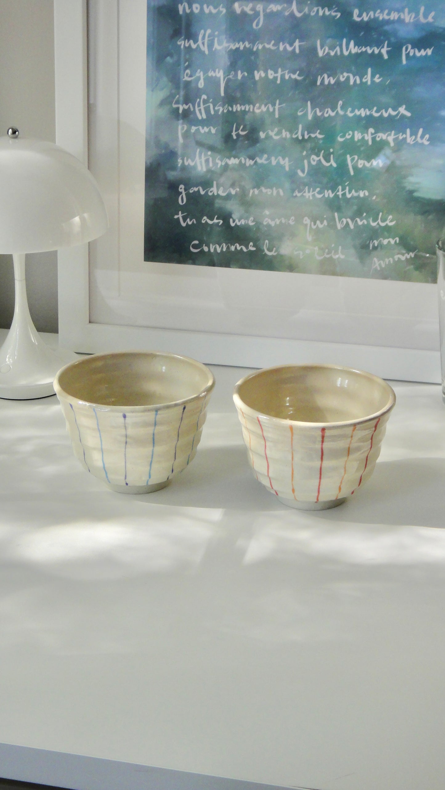 Small Donburi Bowl with lines