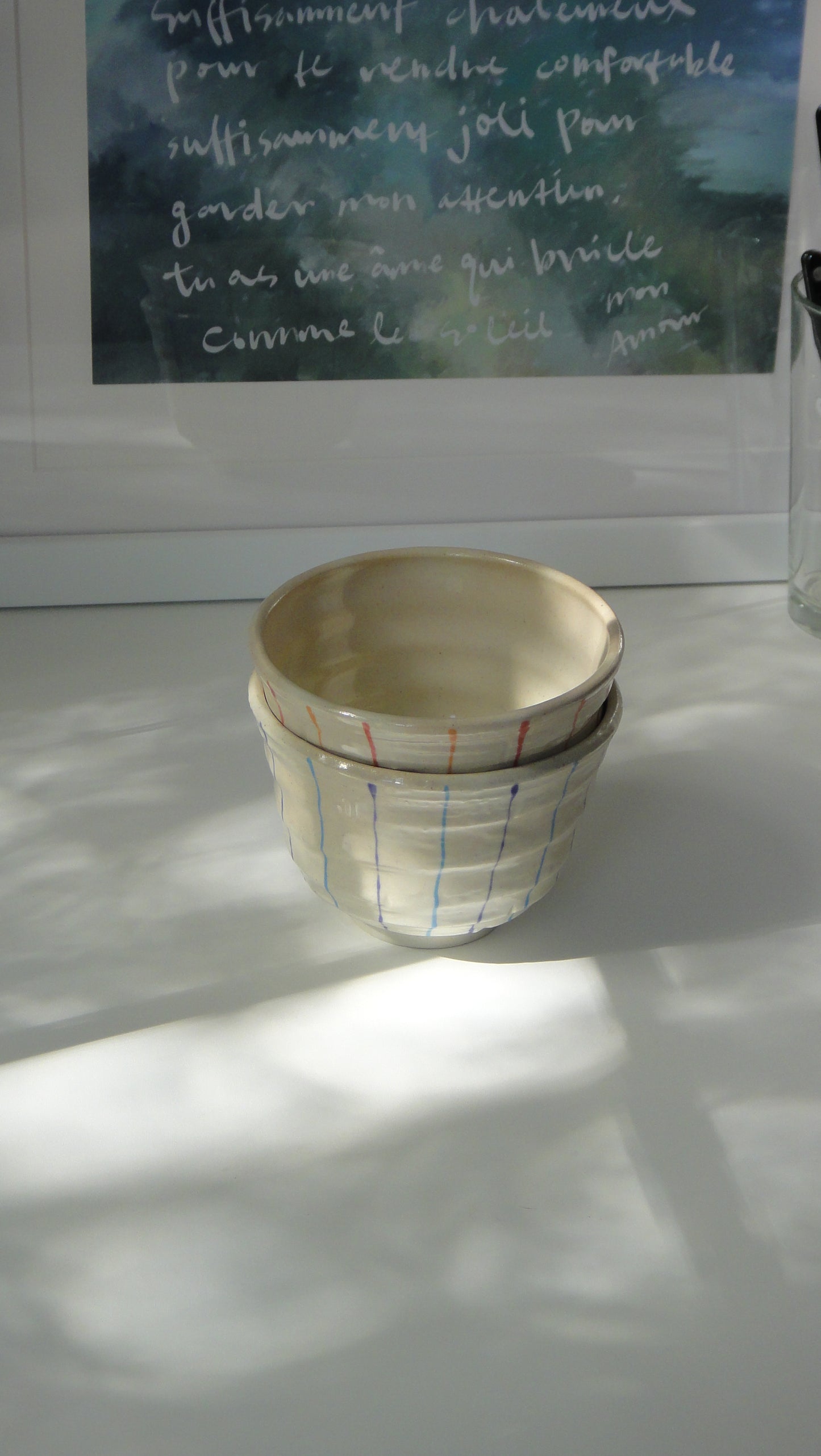 Small Donburi Bowl with lines