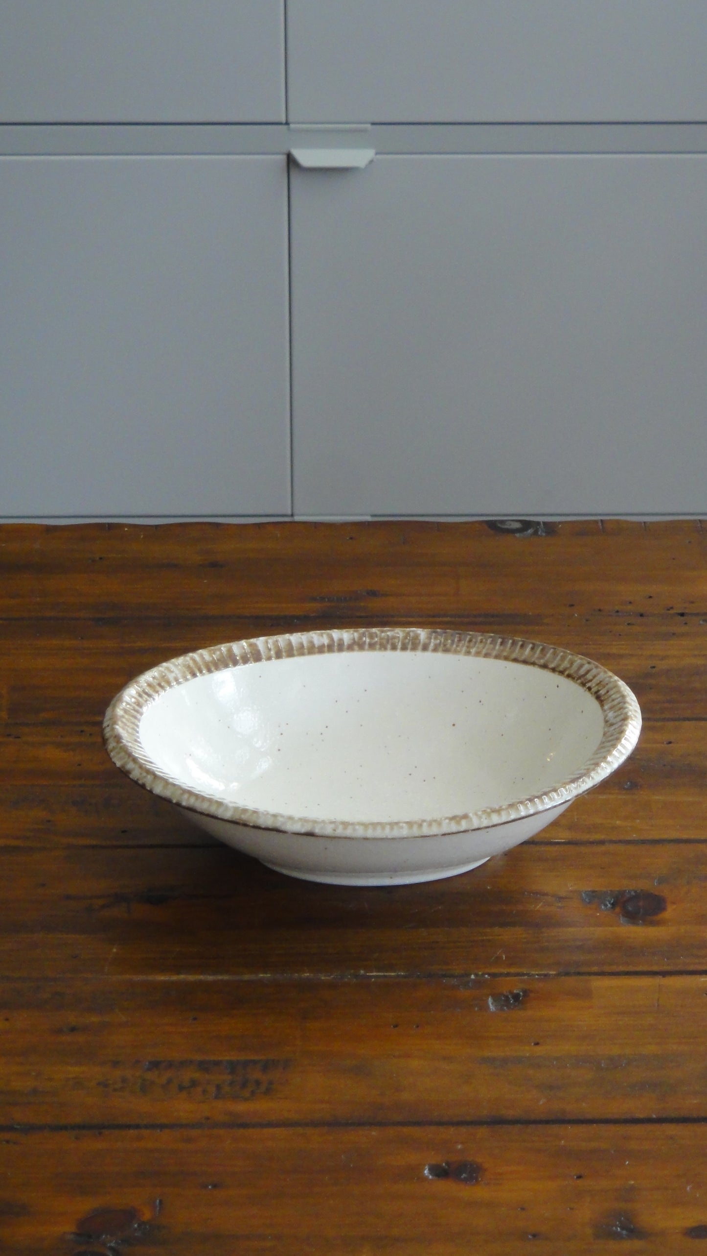 Rusty Brown Oval Deep Bowl