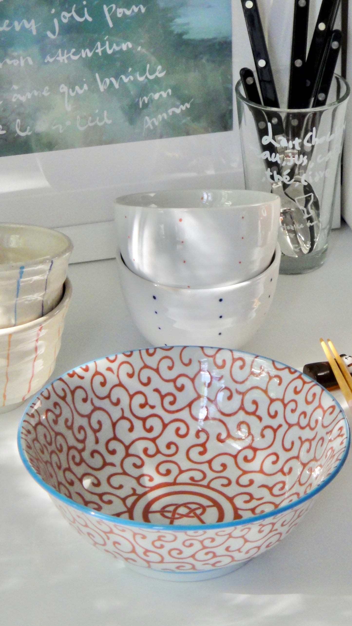 Small Donburi Bowl with Dots