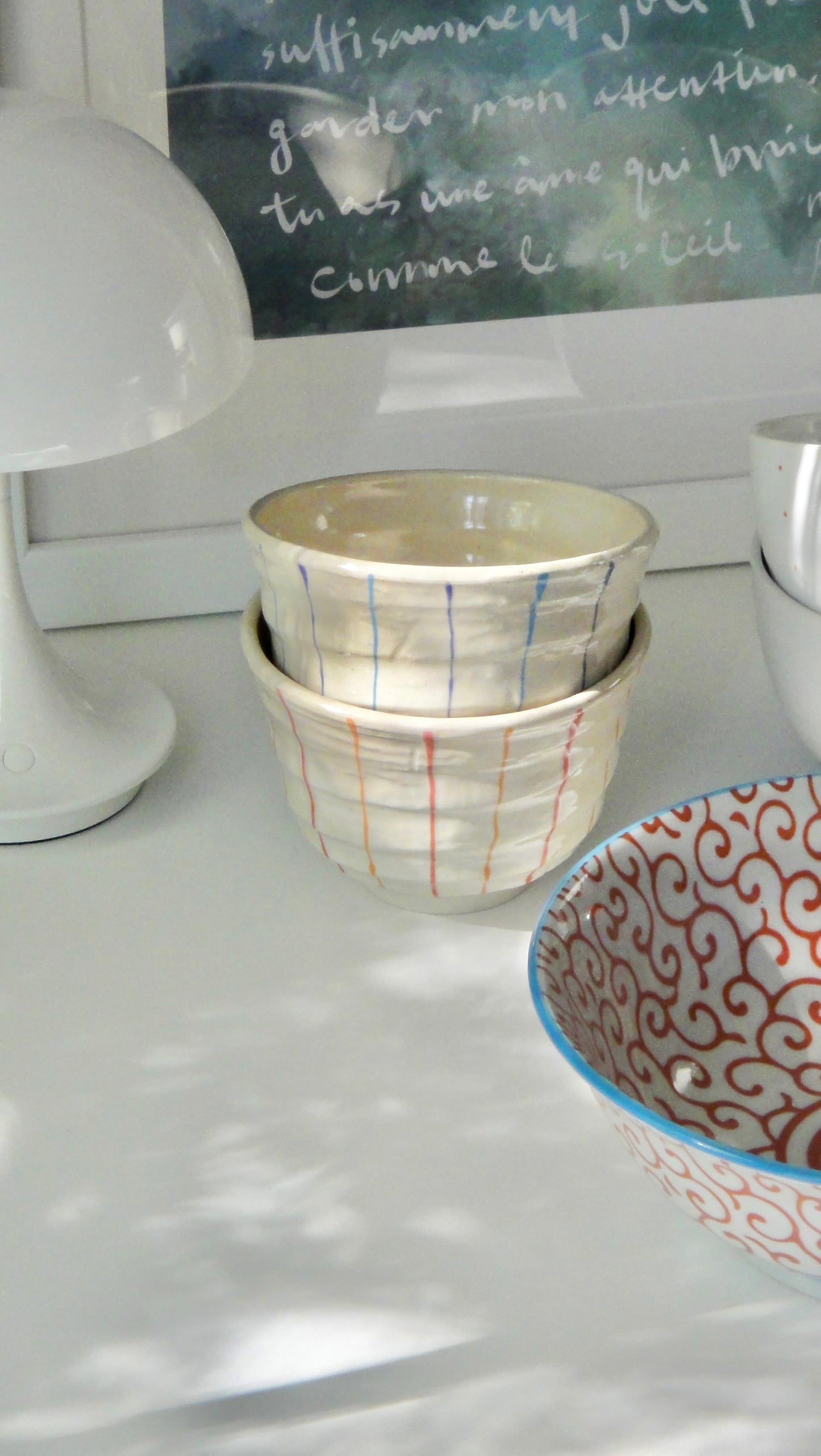 Small Donburi Bowl with lines