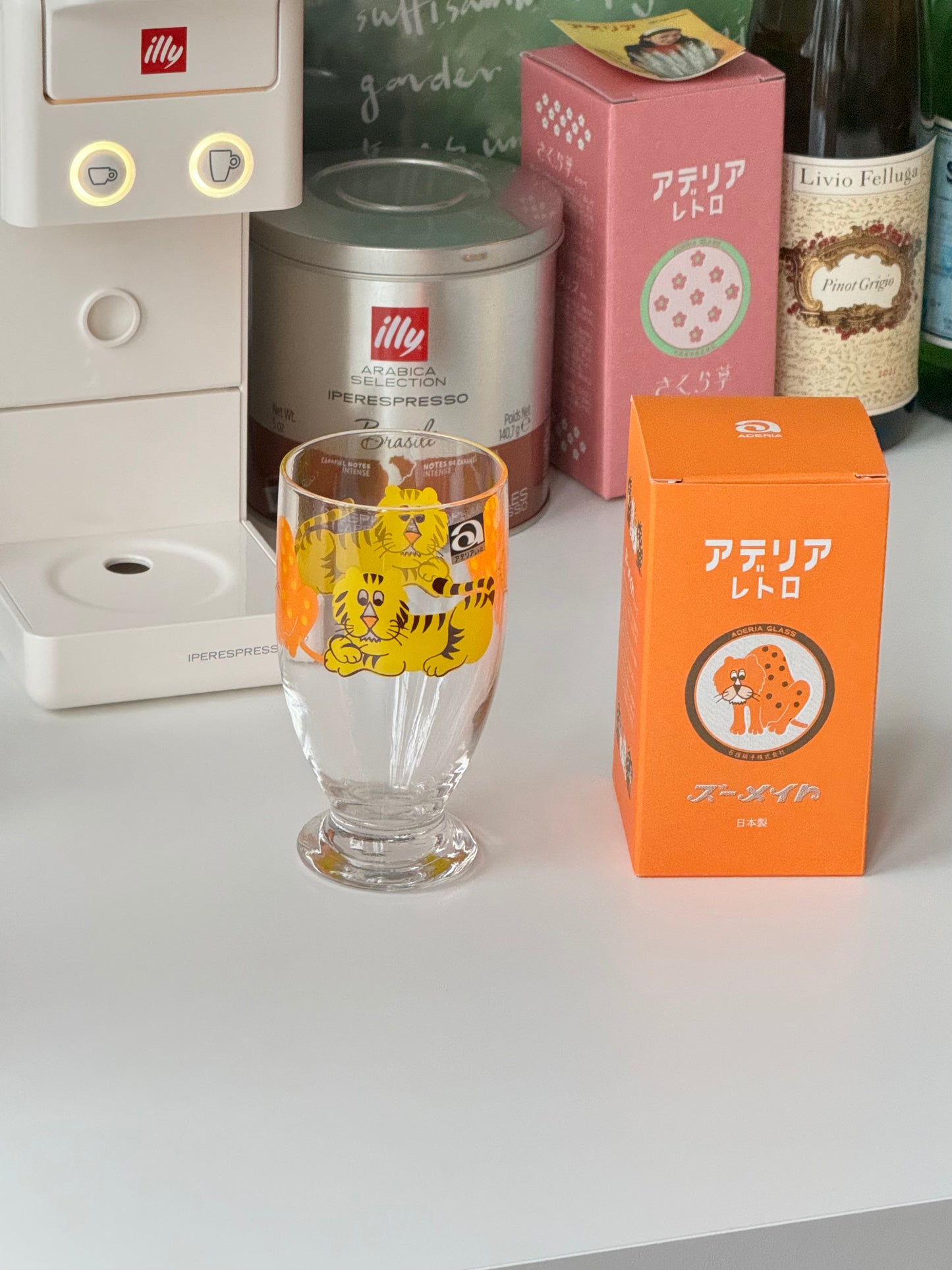 ISHIZUKA Glass ADERIA RETRO Tumbler with stand- Zoo Mate