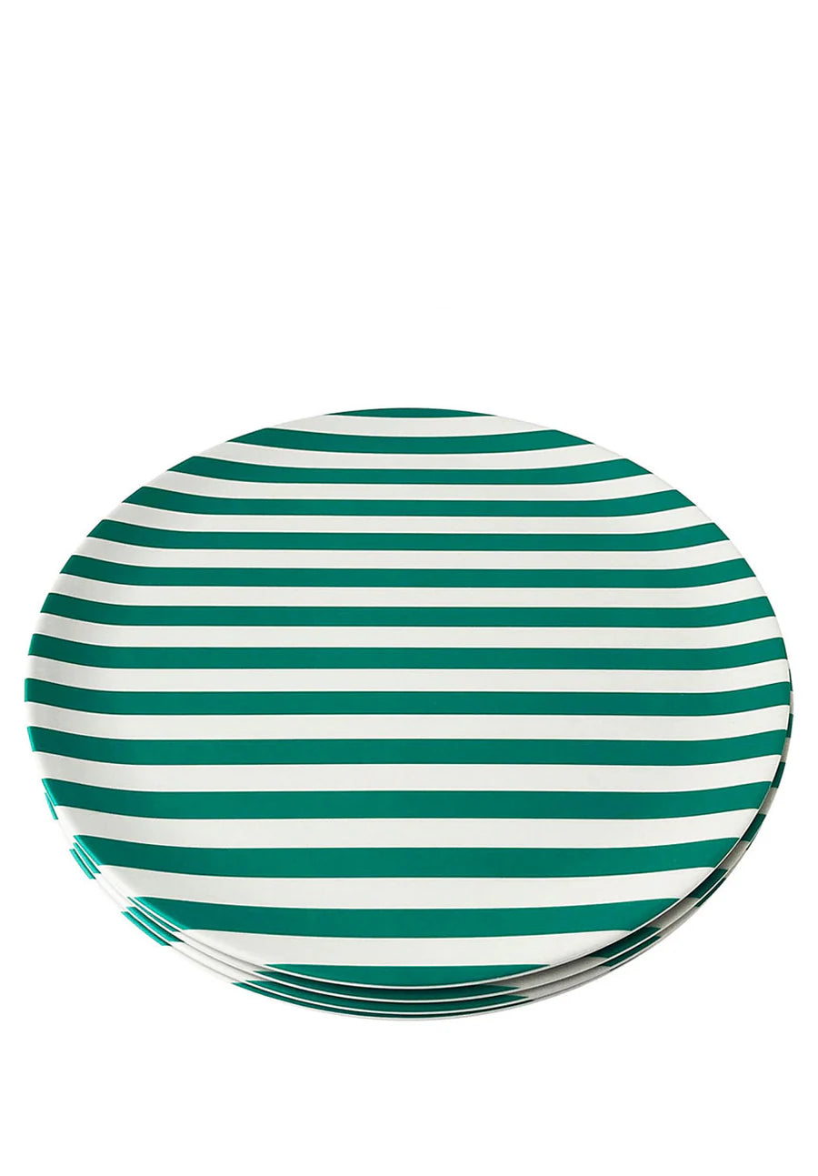 Xenia Taler Green Stripe Dinner Plate