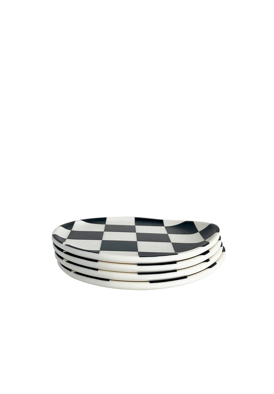 Xenia Taler Black Check Coaster