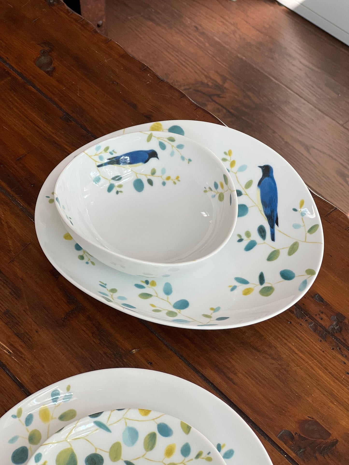 Birds and Branches Porcelain Bowls and Plates