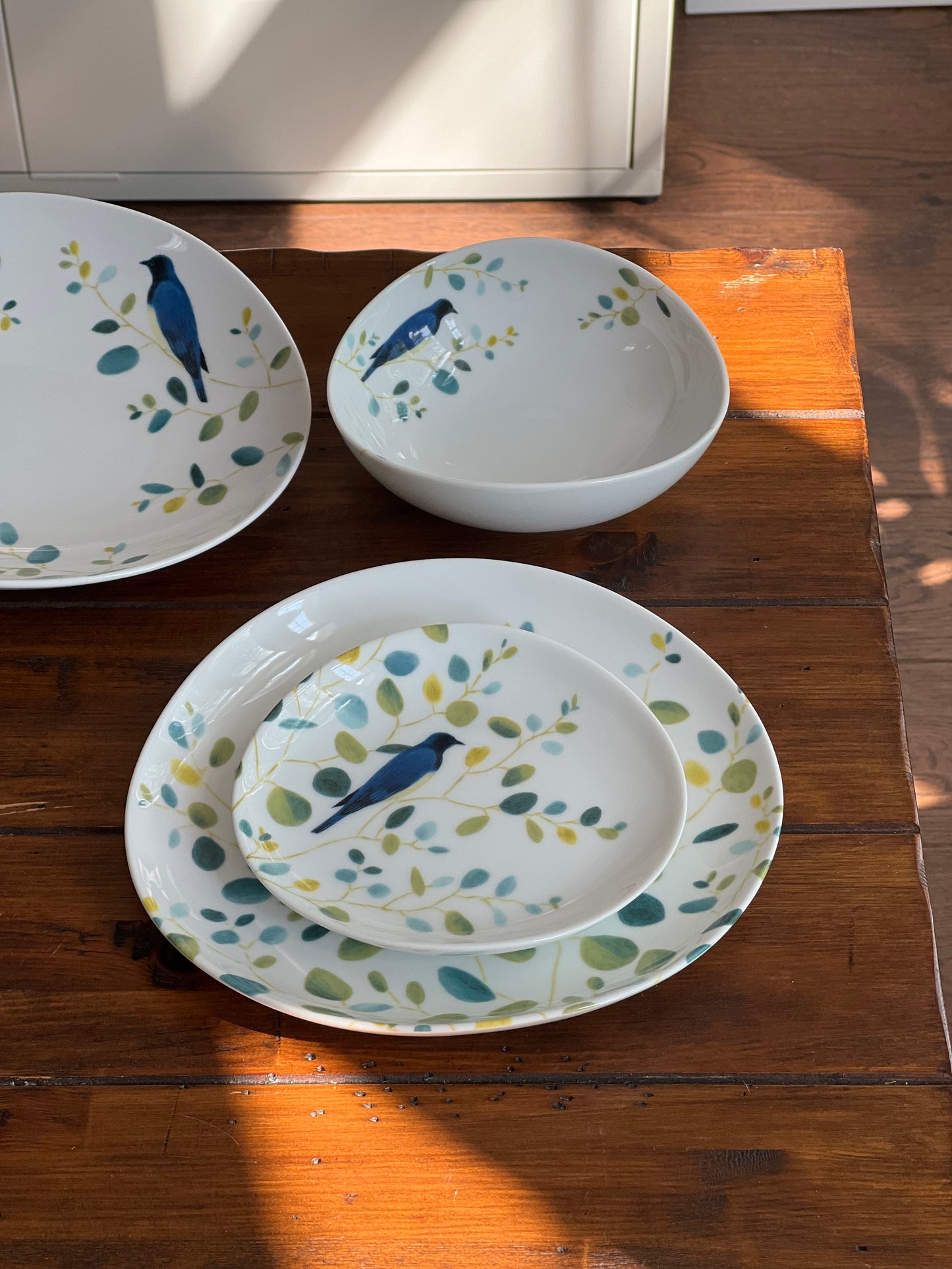 Birds and Branches Porcelain Bowls and Plates