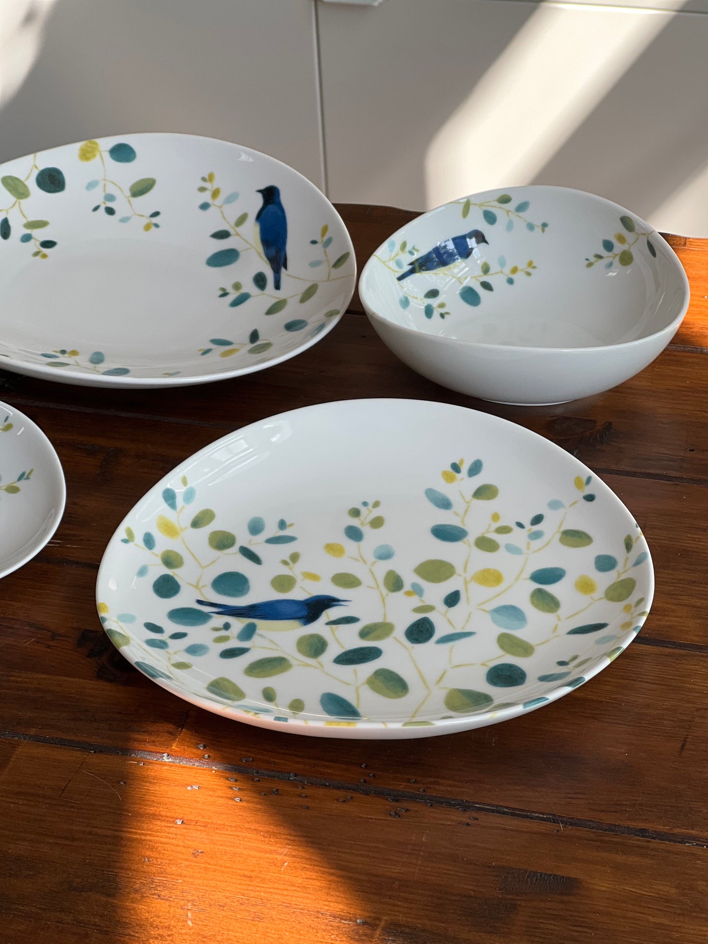 Birds and Branches Porcelain Bowls and Plates