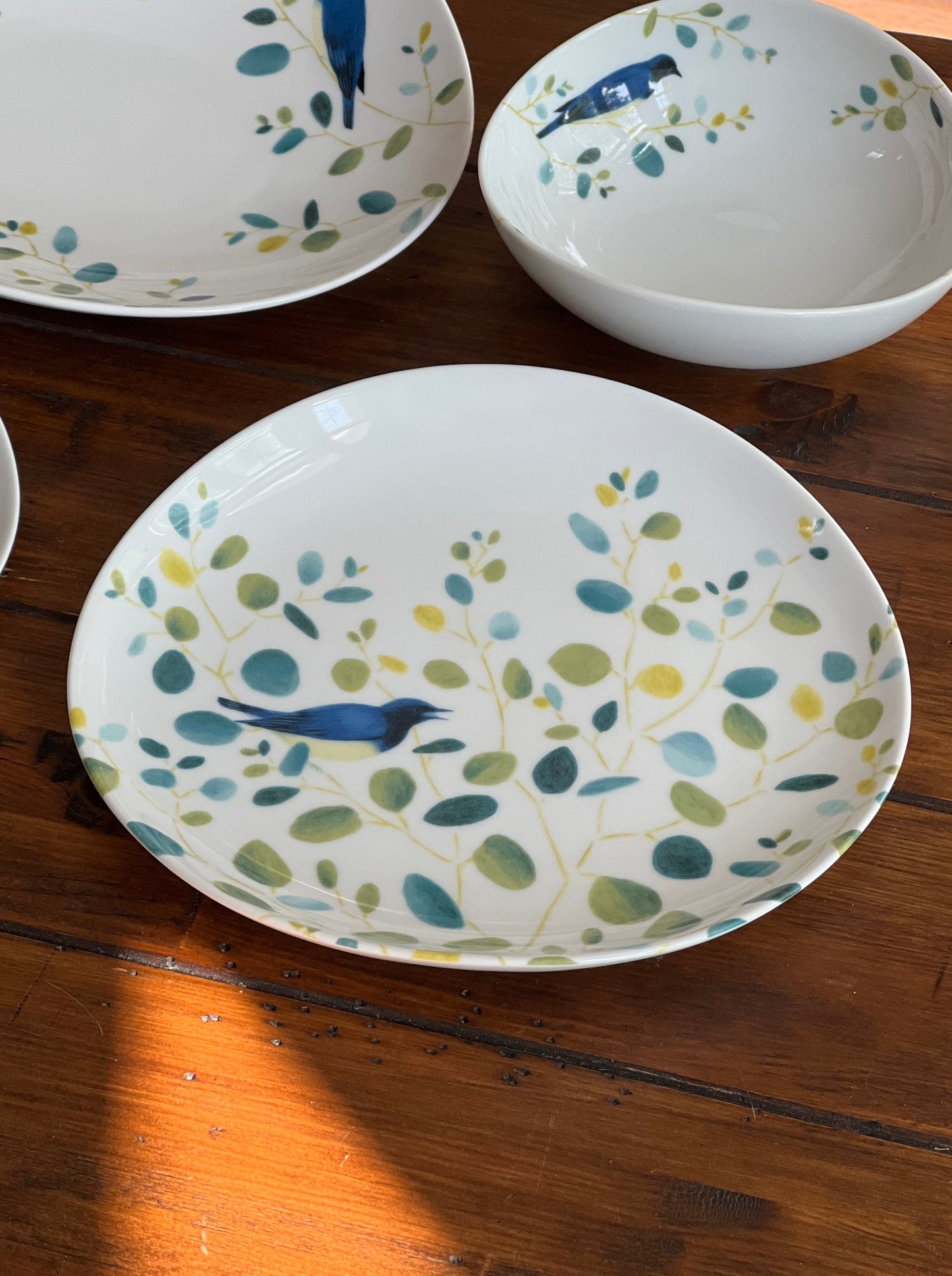 Birds and Branches Porcelain Bowls and Plates