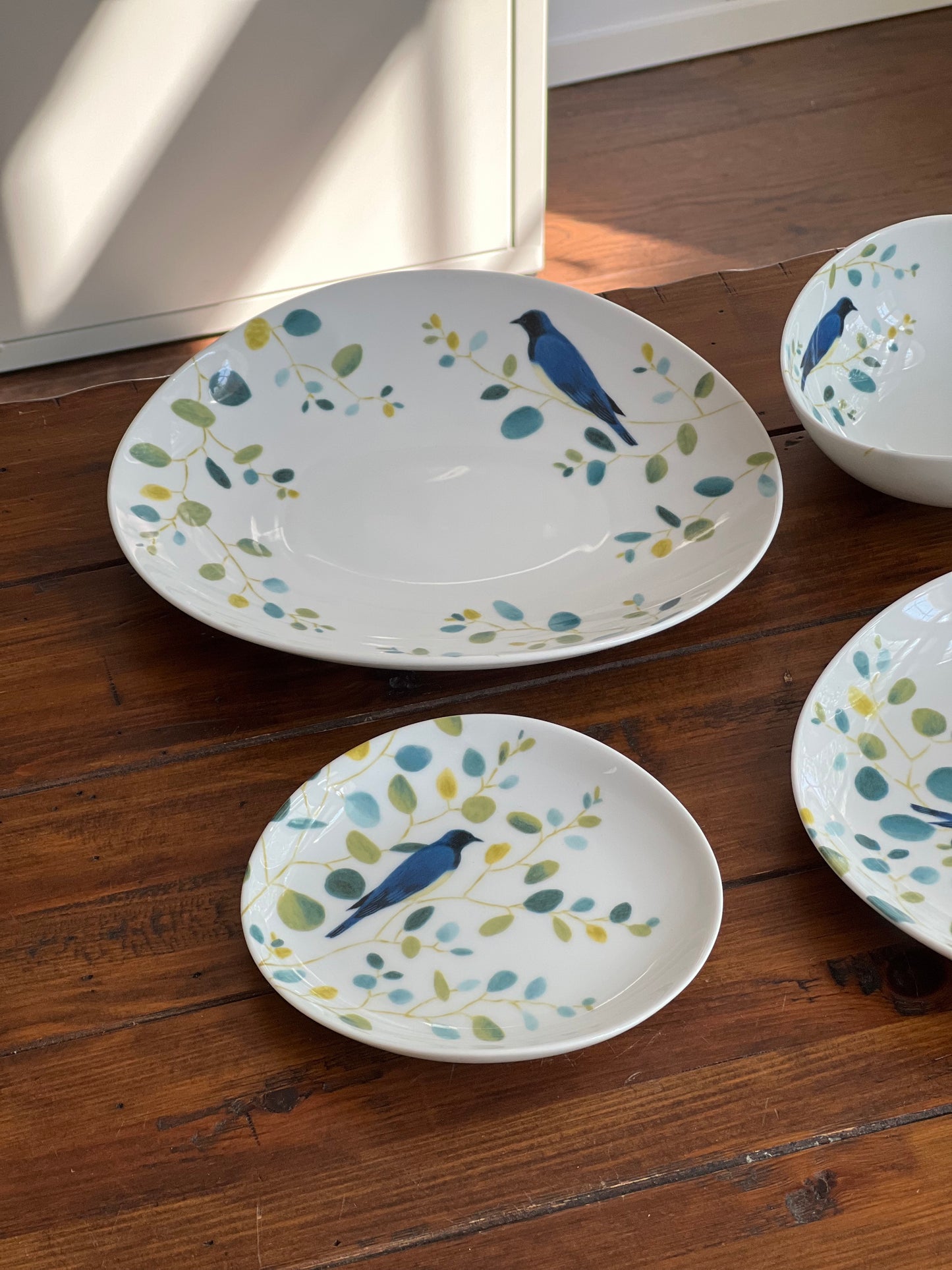 Birds and Branches Porcelain Bowls and Plates