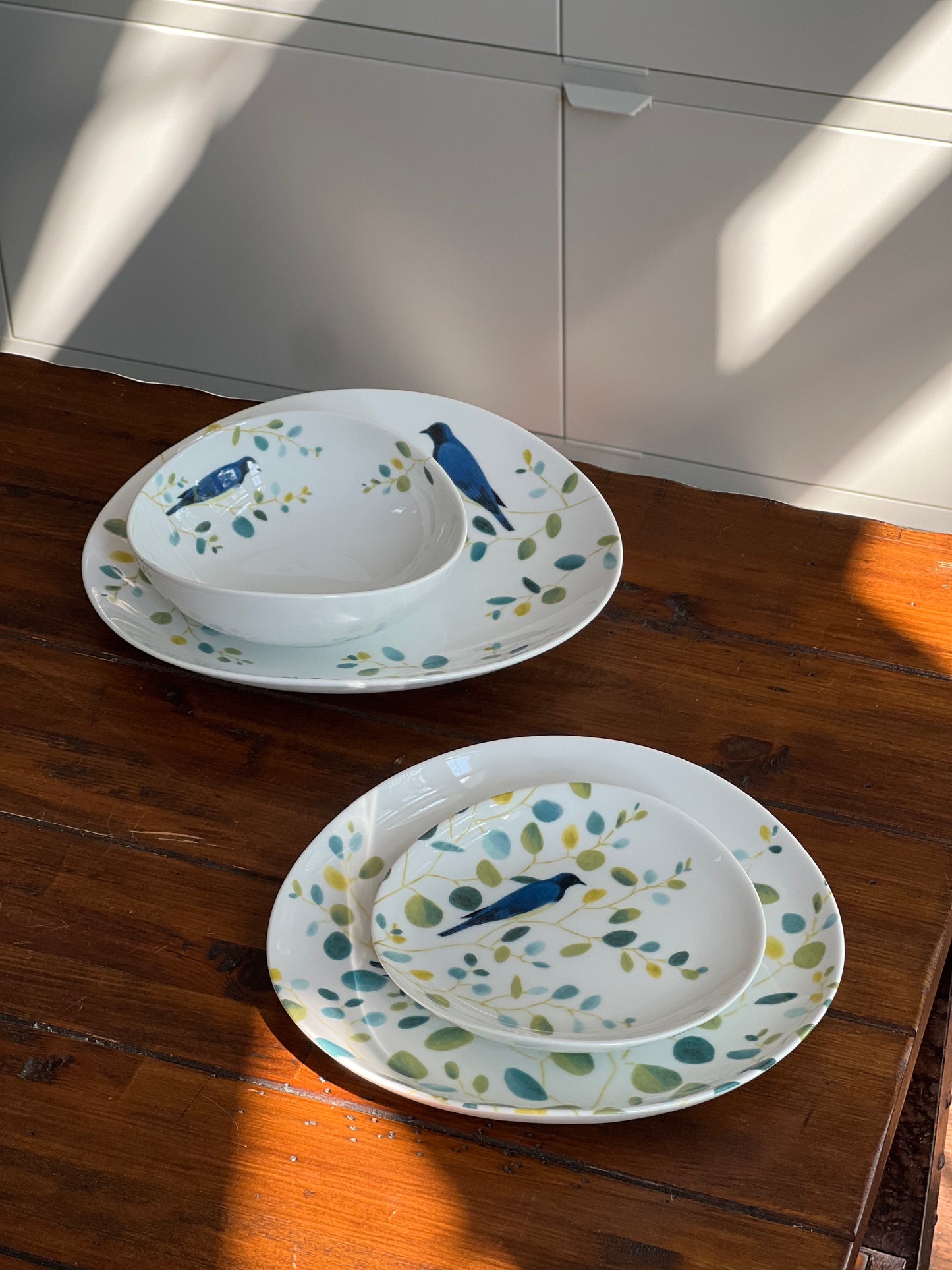 Birds and Branches Porcelain Bowls and Plates