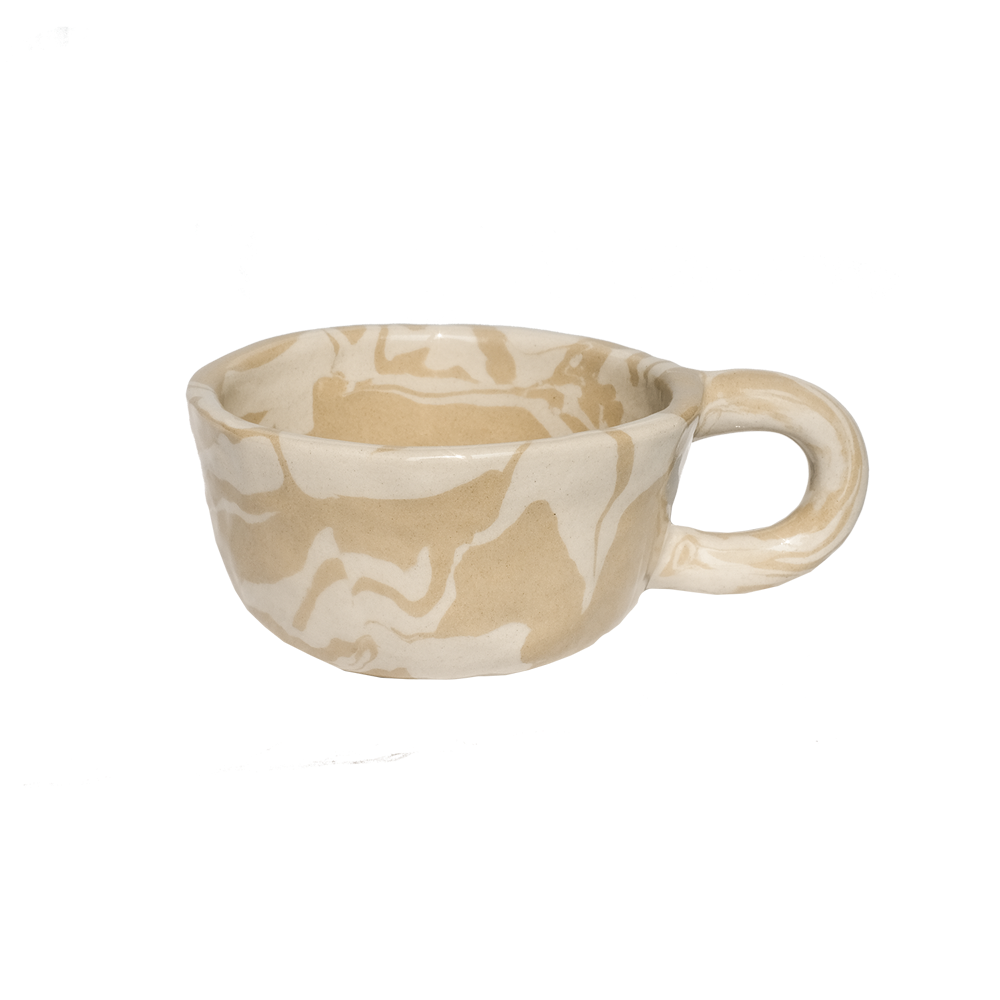 Pollygarden Latte Mug Marble Yellow Large