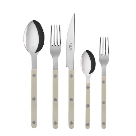 Sabre French Bistrot shiny solid, Light kaki 5 pieces set