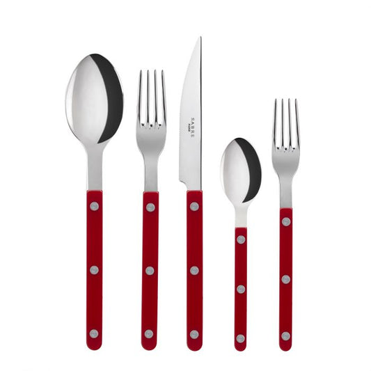 Sabre Paris Bistro shiny solid, Burgundy 5 pieces set