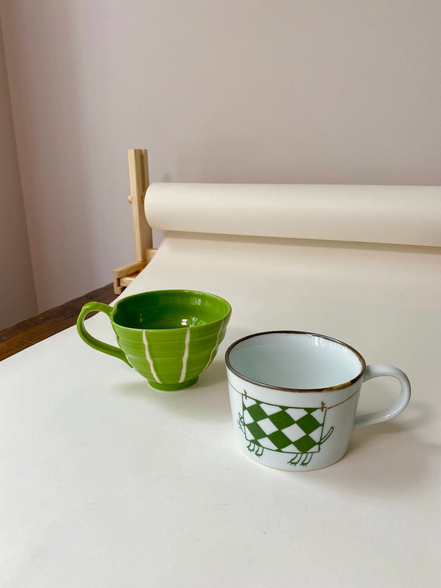 Fysm Color Shower Cat Coffee mug HASAMI WARE