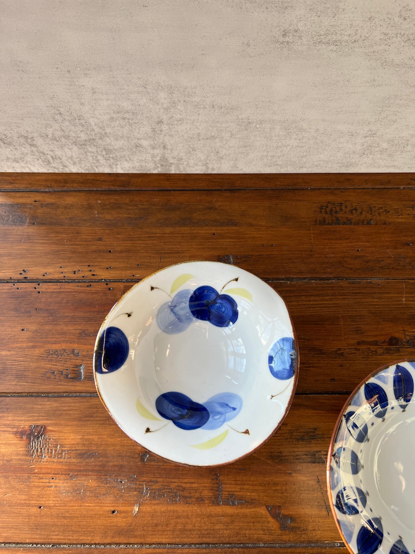 Hand-Painted Navy Rice Bowl HASAMI WARE