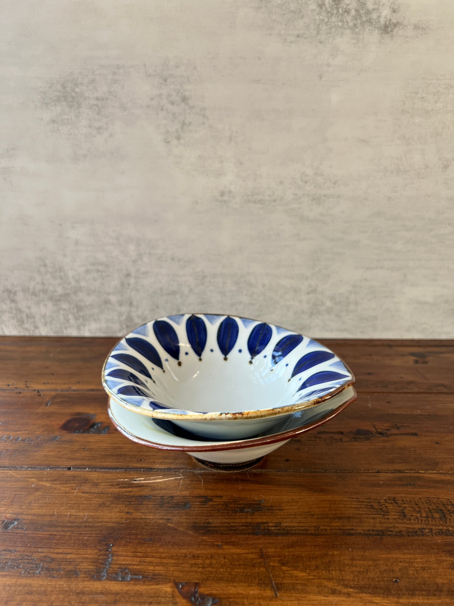 Hand-Painted Navy Rice Bowl HASAMI WARE