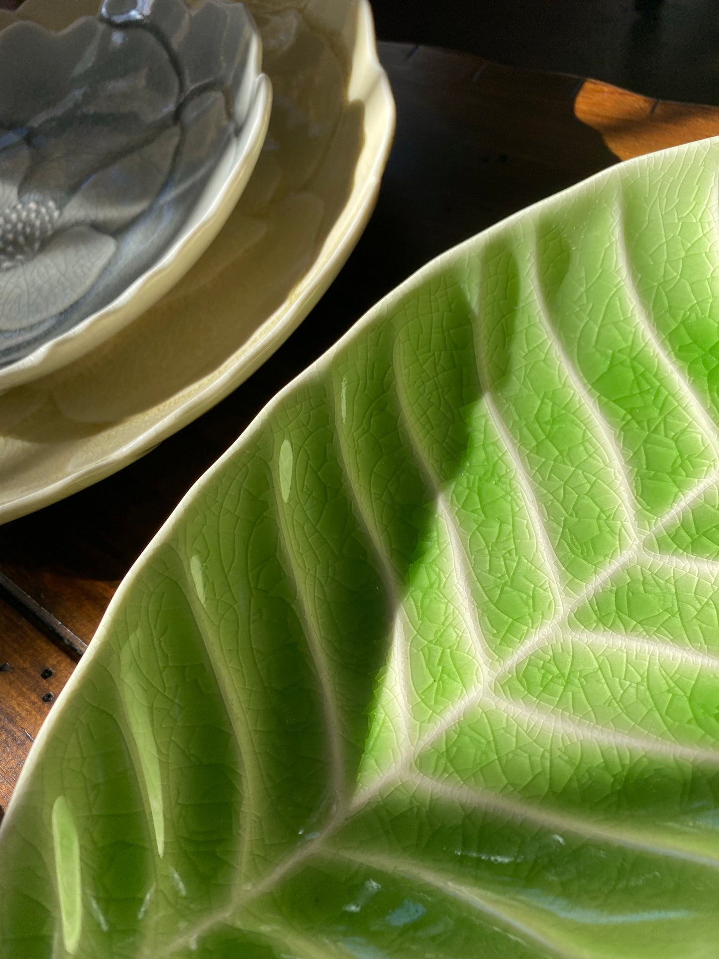 Handmade Leaf Dish SETO WARE