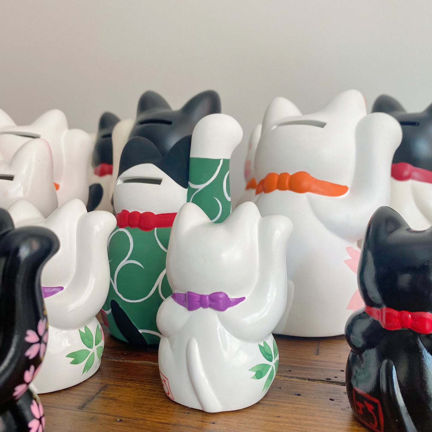 Artisans Hand-crafted Lucky Cat Piggy Bank