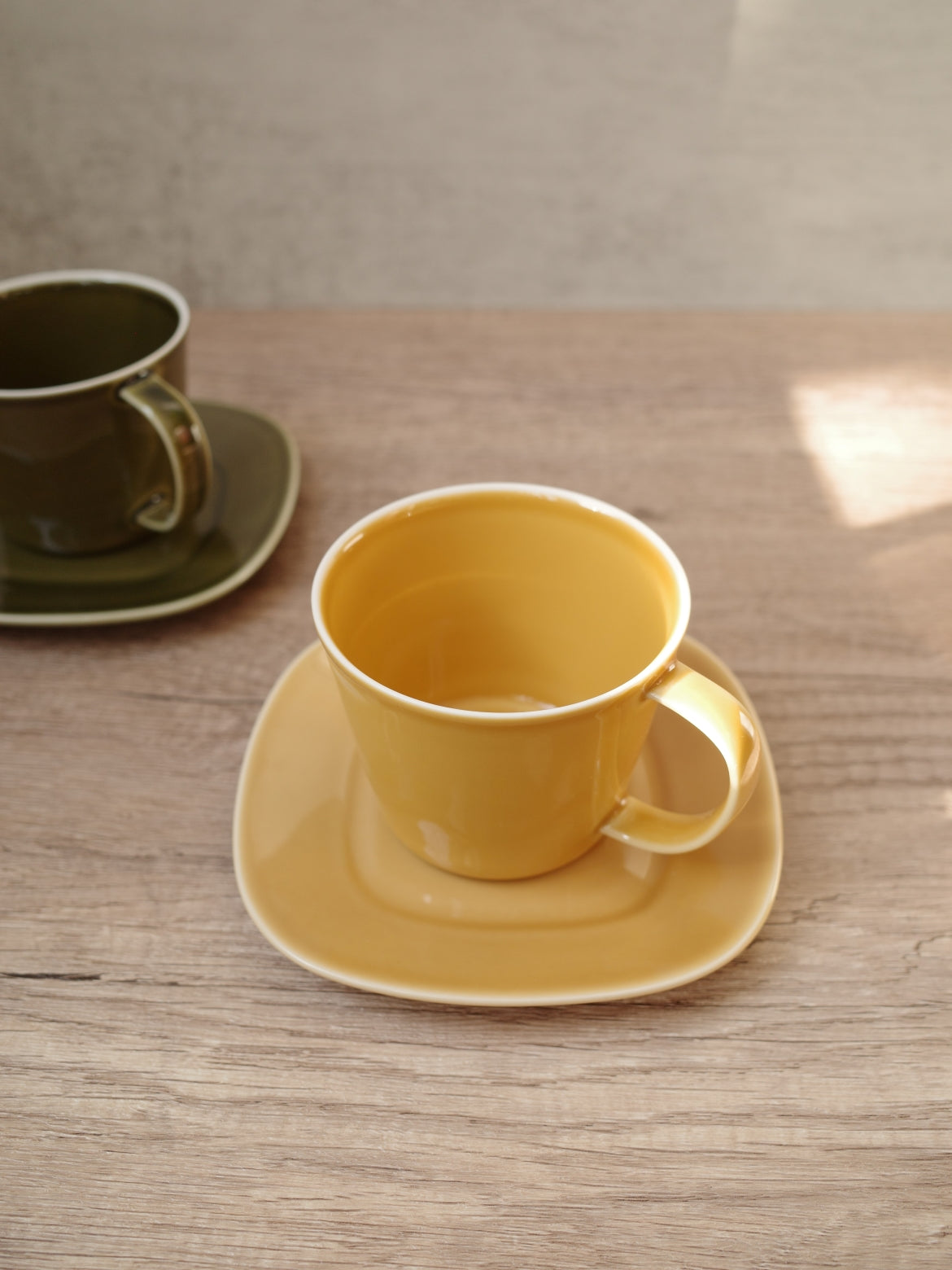 Oda Pottery Prairie Cup & Saucer  (Mustard)