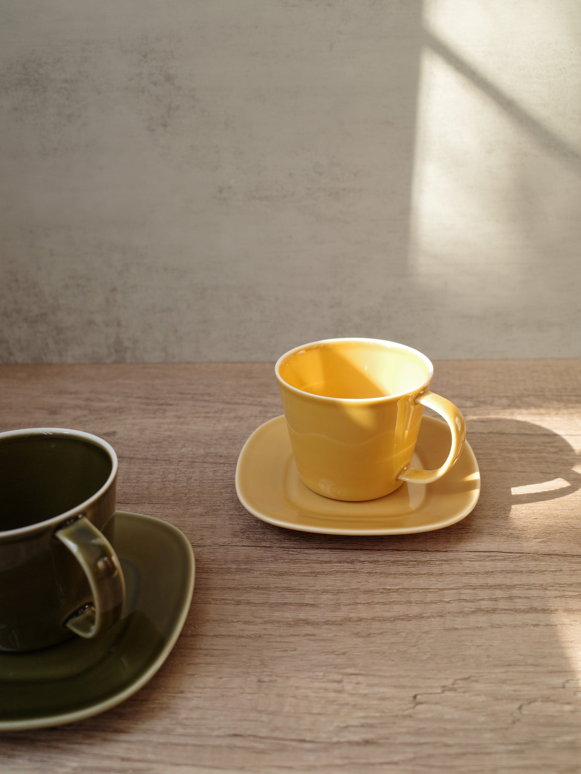 Oda Pottery Prairie Cup & Saucer  (Mustard)