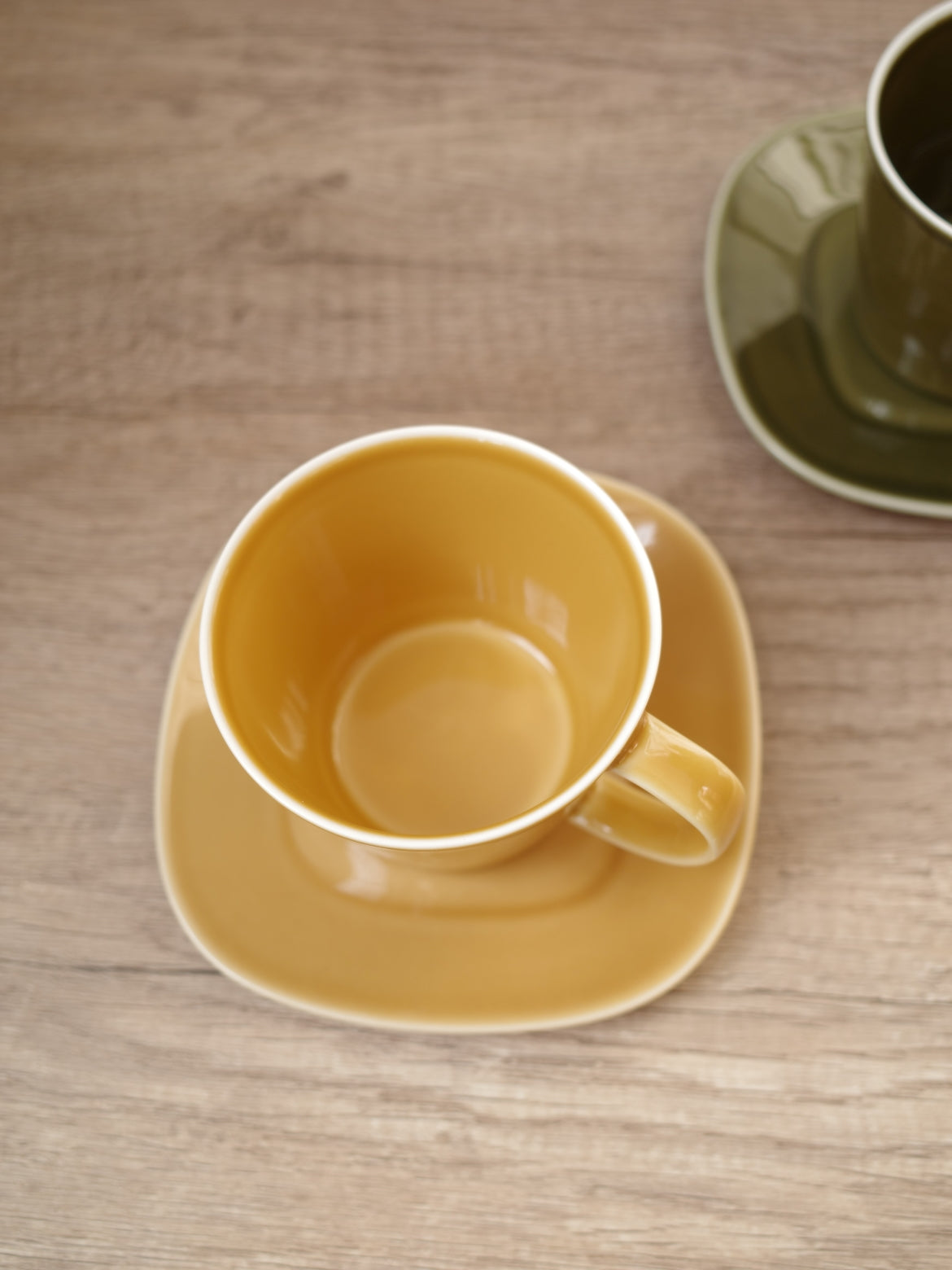 Oda Pottery Prairie Cup & Saucer  (Mustard)