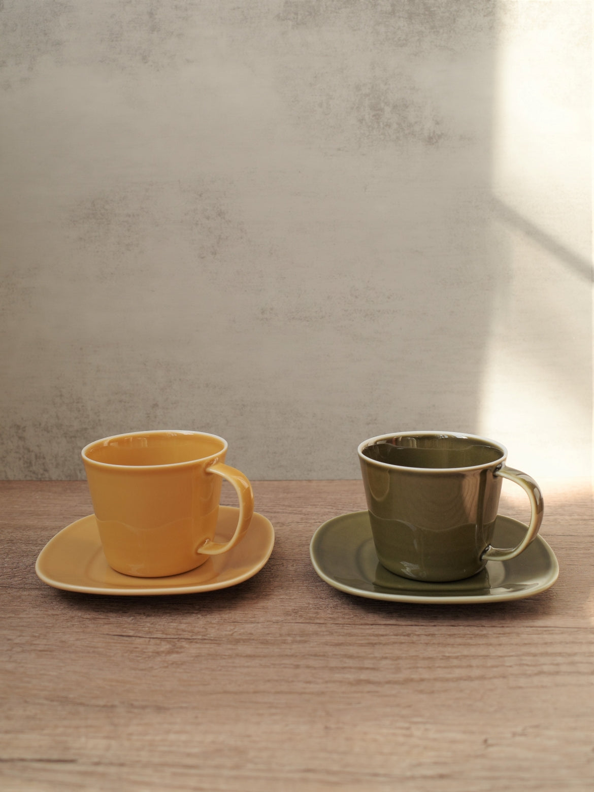 Oda Pottery Prairie Cup & Saucer  (Mustard)