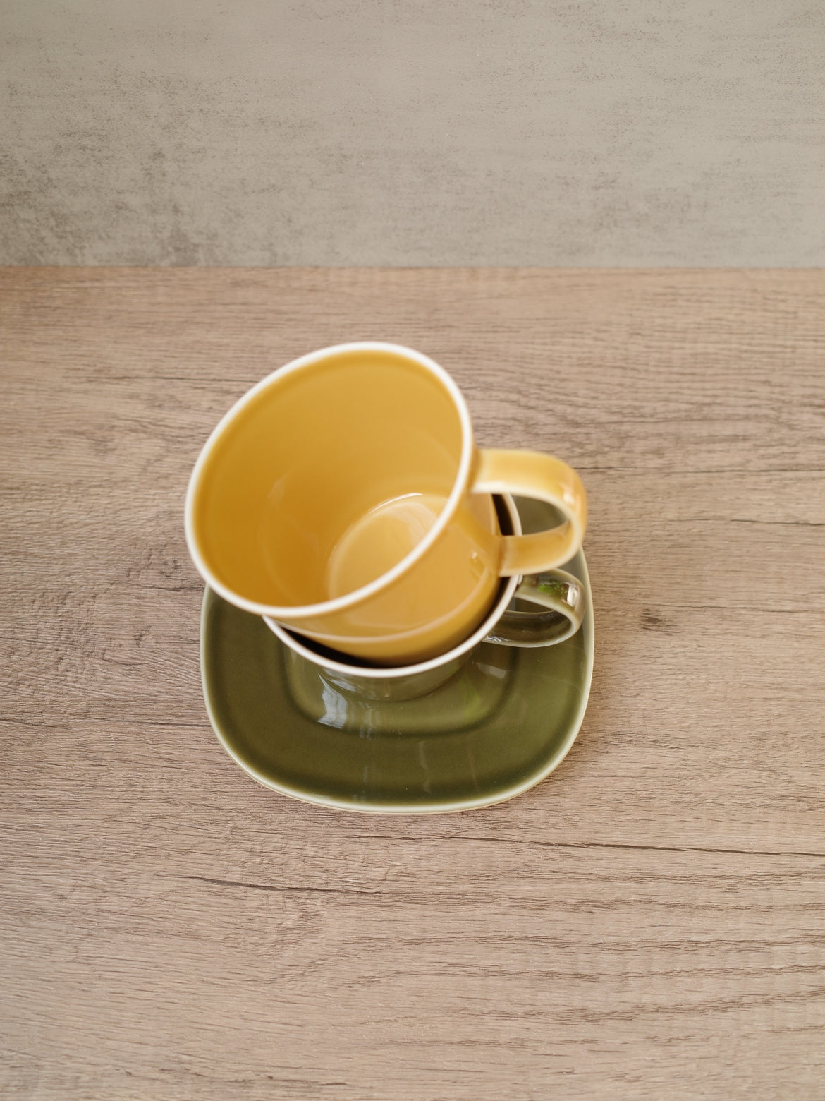 Oda Pottery Prairie Cup & Saucer  (Mustard)