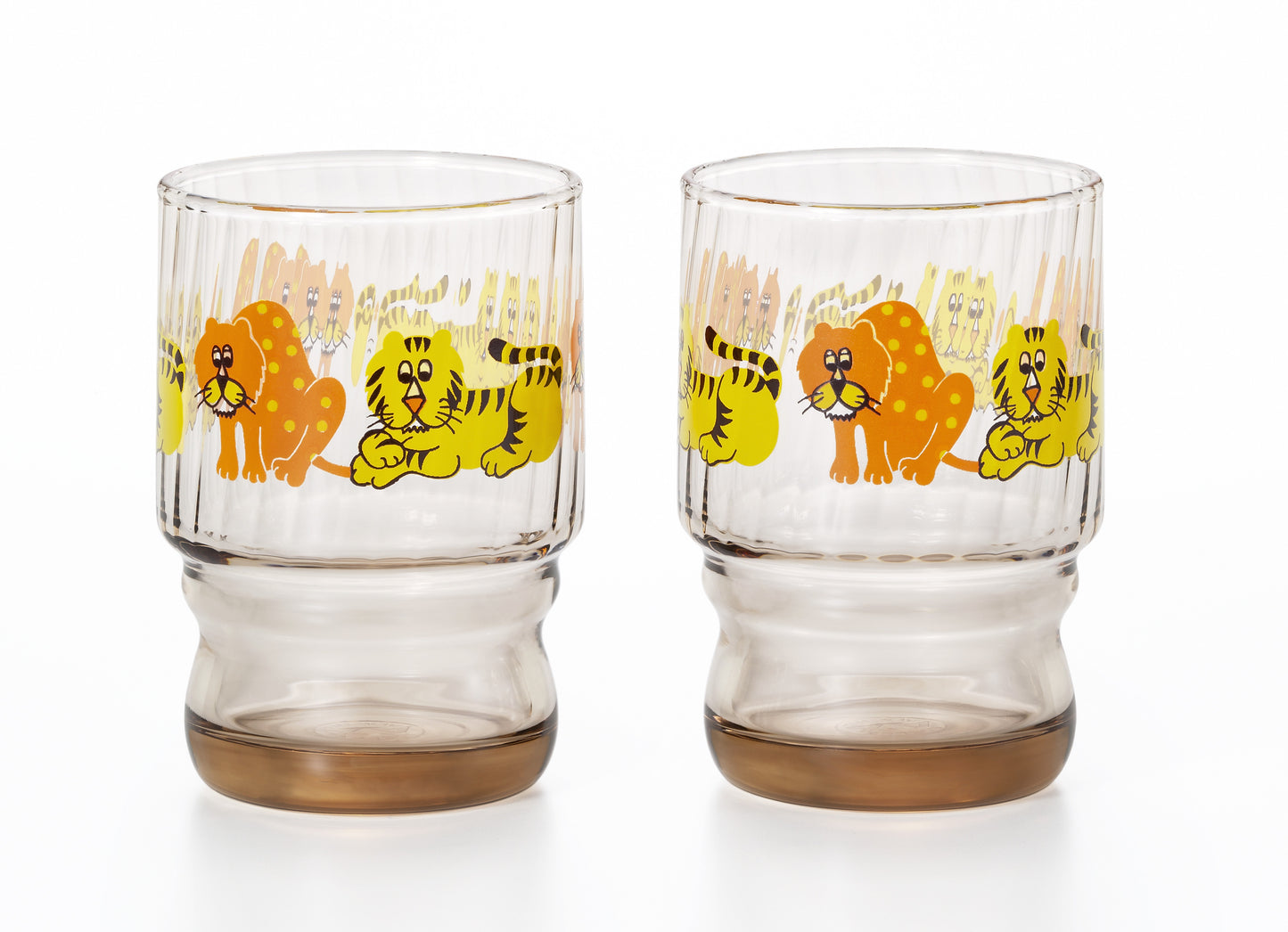 ISHIZUKA Glass ADERIA RETRO Stacking Glass Pair Set - Zoo Mate