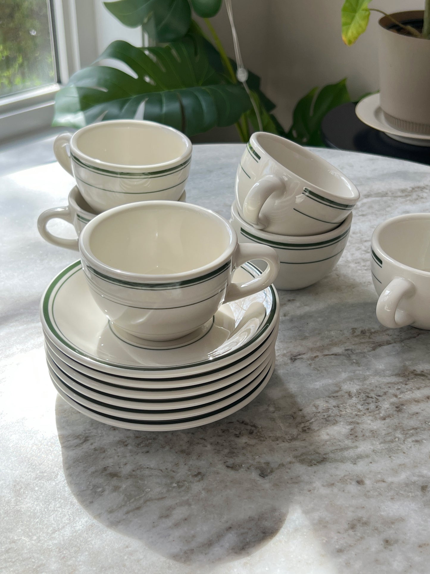 TUXTON Green Bay Round Coffee Cup And Saucer