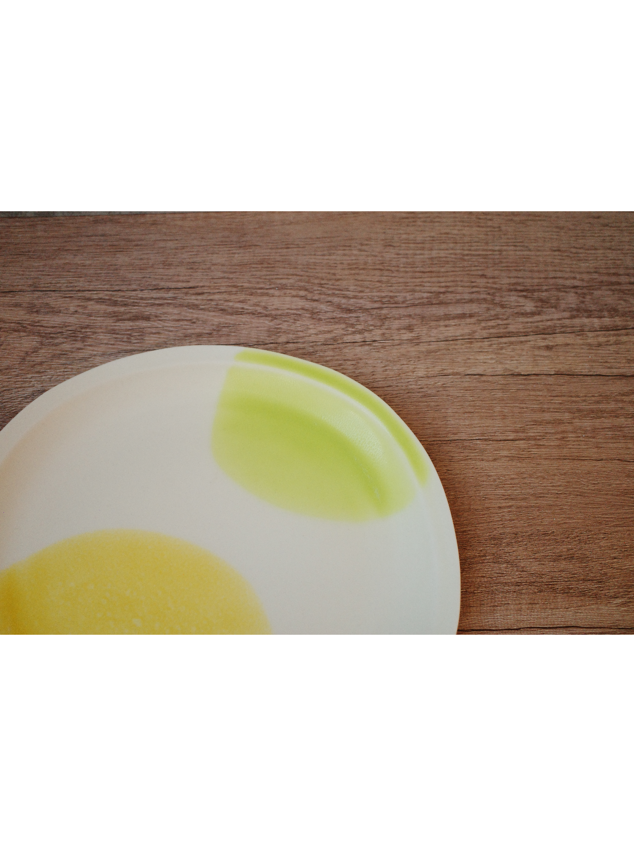 Duo color plate MINO Ware (Lemon)