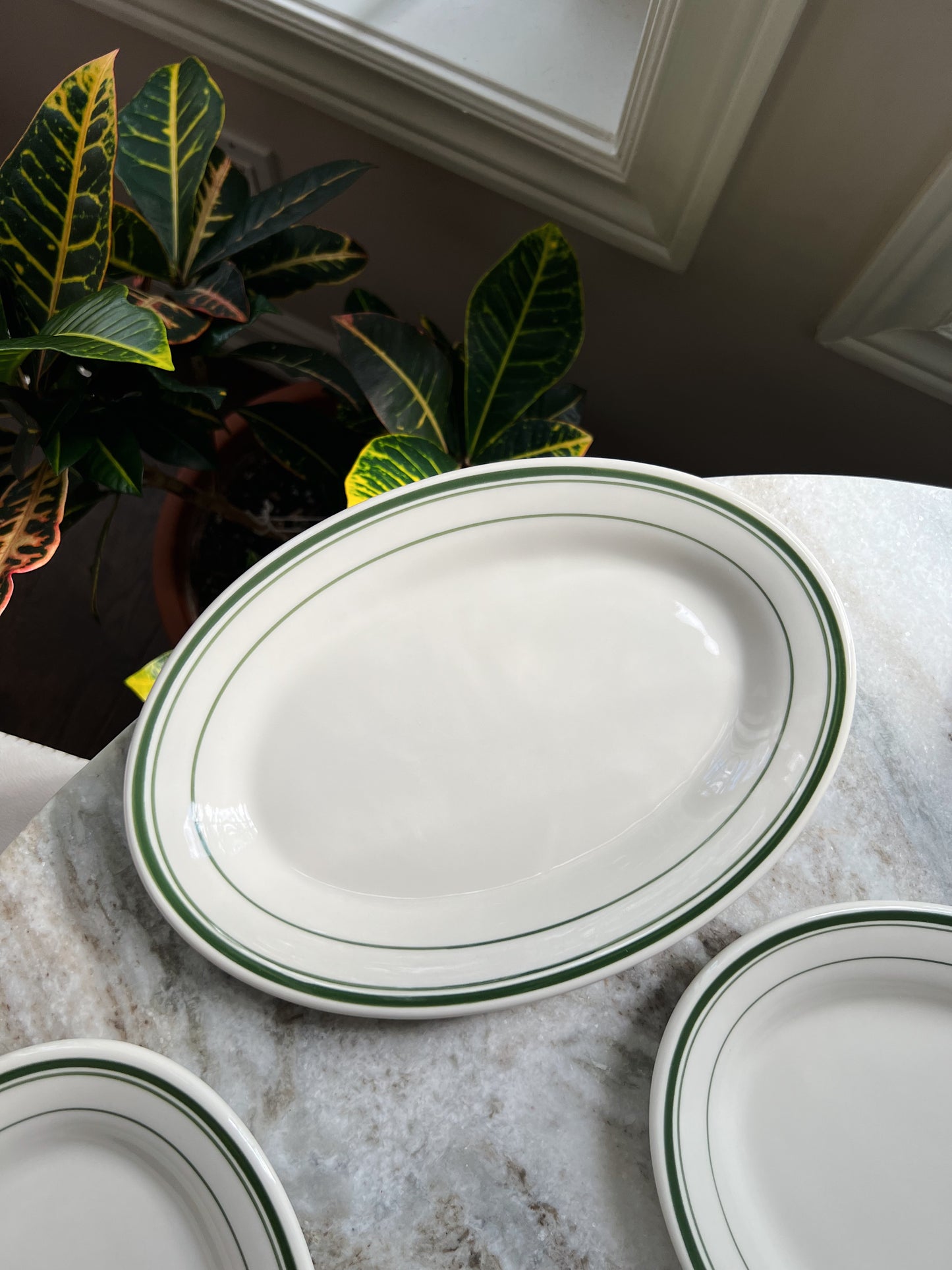 TUXTON Green Bay Oval Platter