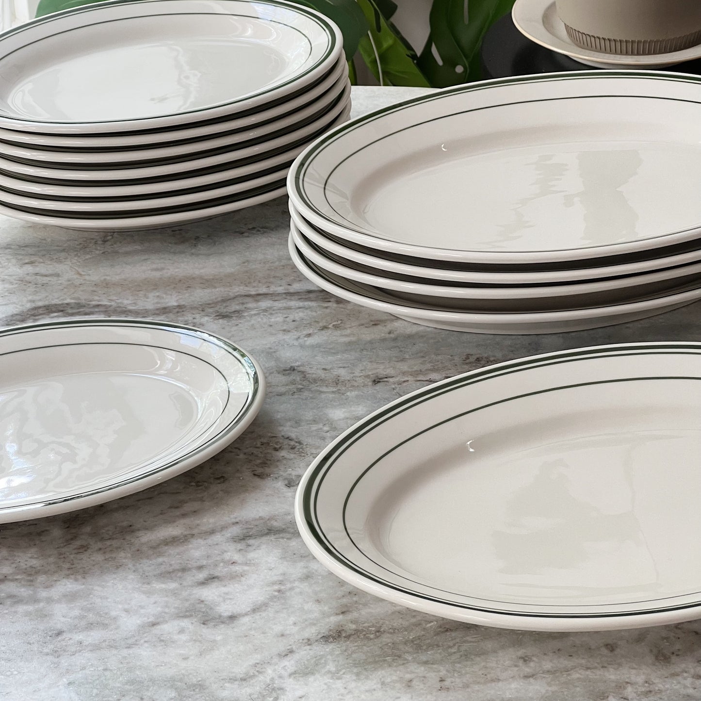 TUXTON Green Bay Oval Platter