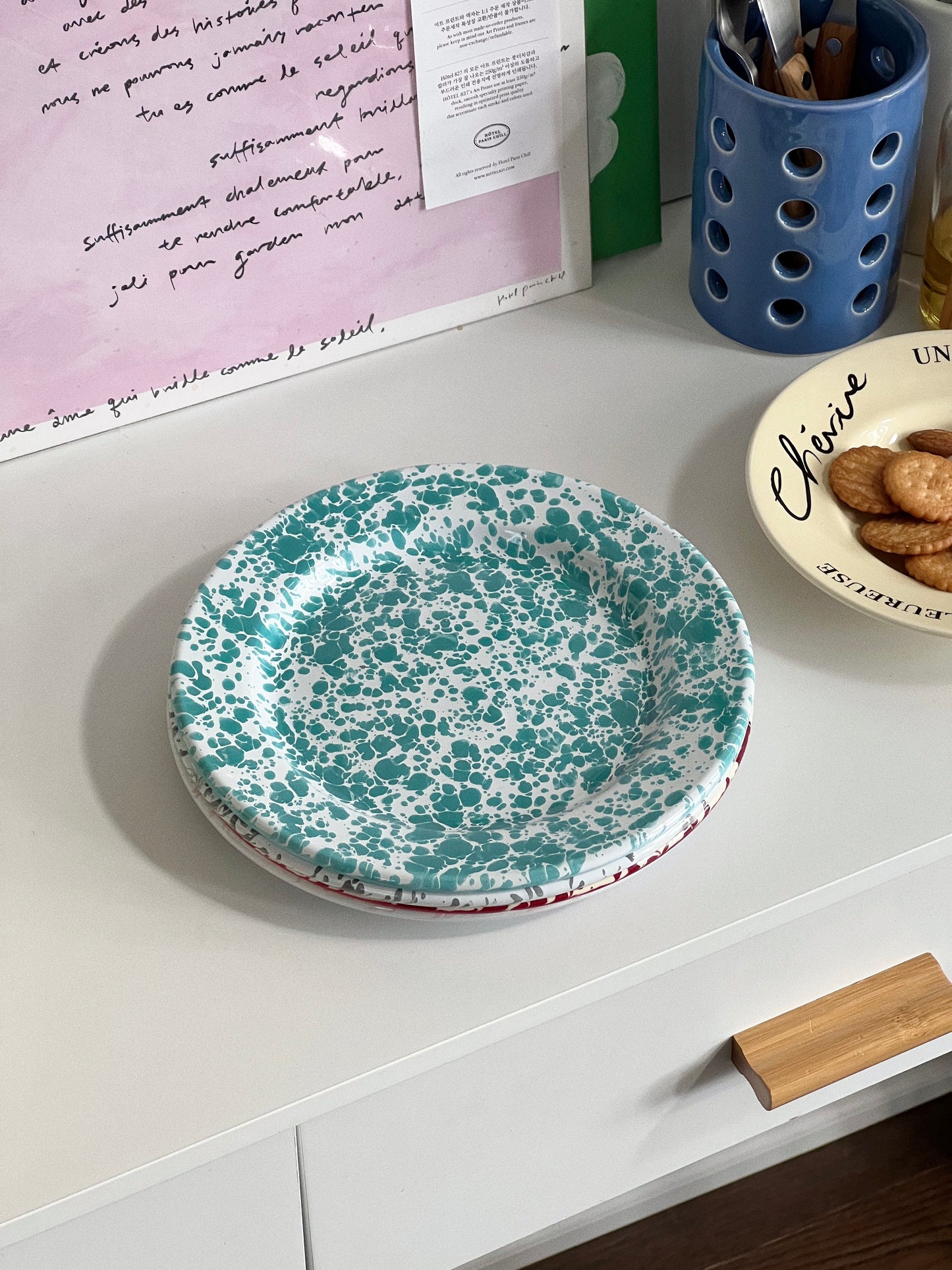 Splatter Salad Plate (New Colour Available)