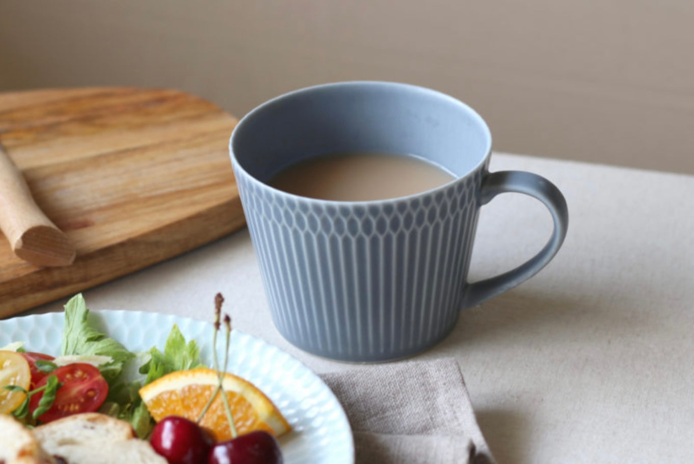 Oda Sazanami Ripples Mug MINO WARE (Blue)