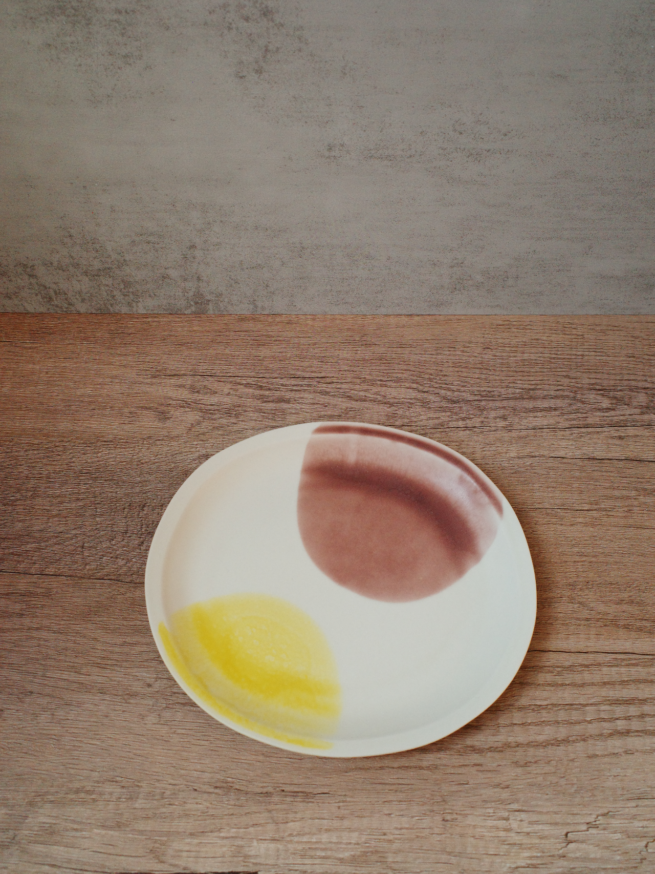 Duo color plate MINO Ware (Plum)